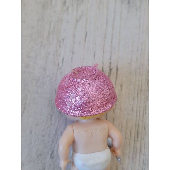 Headstart mini baby doll eats food bowl glitter toy figure - Picture 4 of 4
